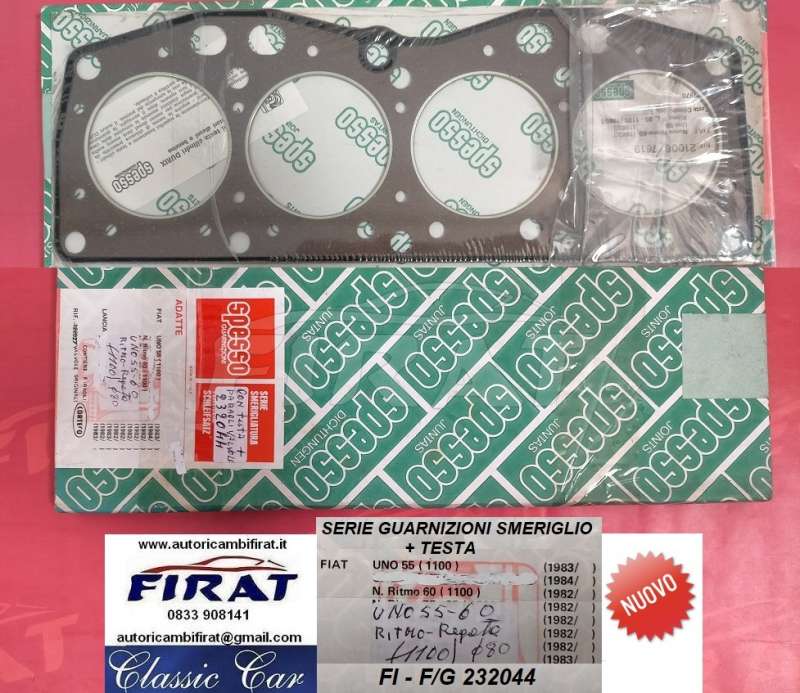 GUARNIZIONI SMERIGLIO FIAT UNO 55 RITMO 60 (232044)